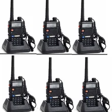 6 шт. Baofeng UV-5R CB радио VOX 10 км портативная рация пара двухстороннее радио коммуникатор для Baofeng полицейское оборудование домофон UV-5R