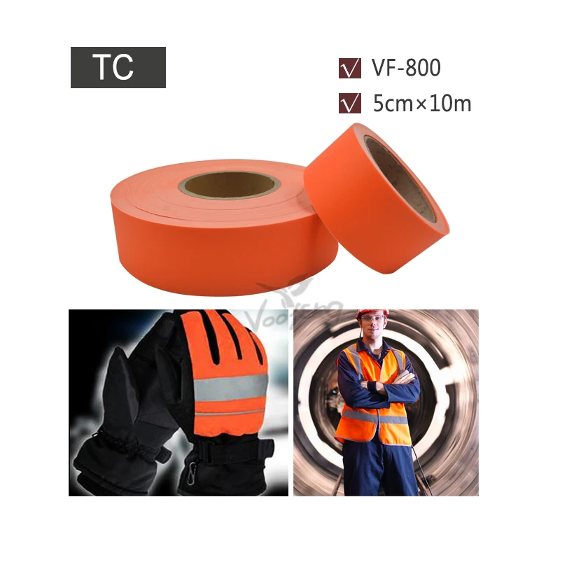 

5cmx10m Reflective TC Fabric with Orange Color for Reflex Clothes Free shipping