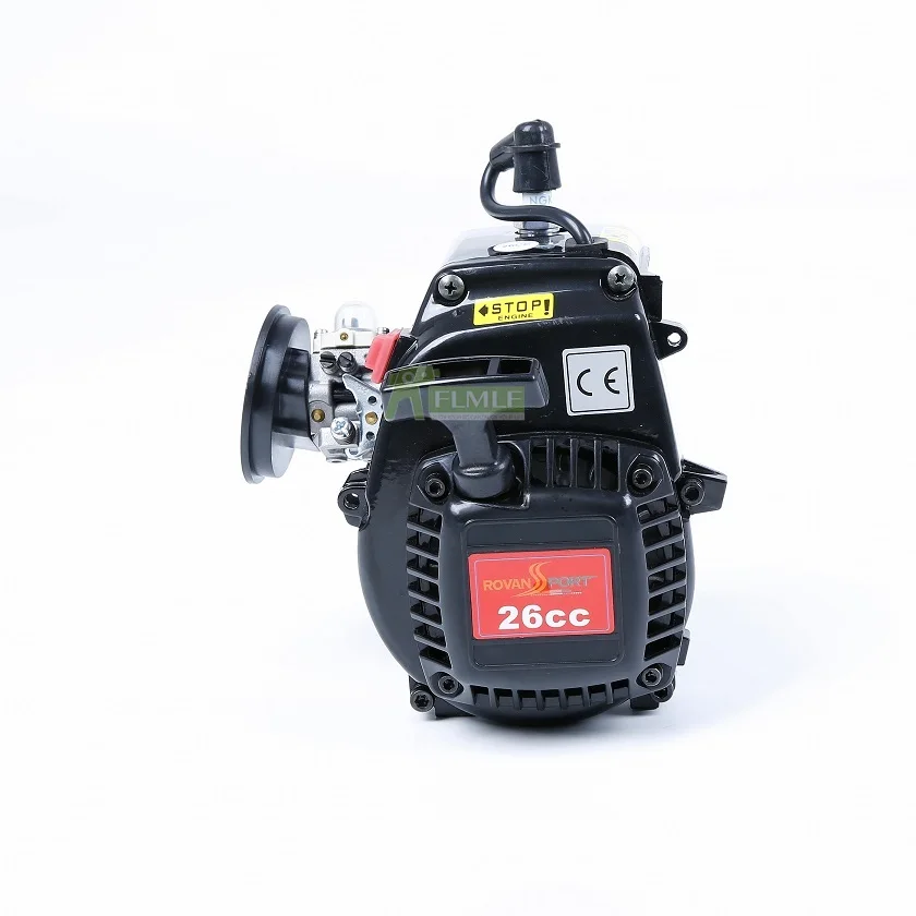 

26cc 4 Bolt Engine (Walbro Carburetor and Ngk Spark Plug) Fit for 1/5 HPI Rovan KM BAJA Losi 5ive T FG GoPed RedCat