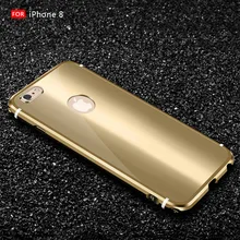 Специальное предложение ударопрочный телефон чехлы для Iphone 8 7 металлическая рама+ Поликарбонат задняя крышка для плюс анти-стук протектор