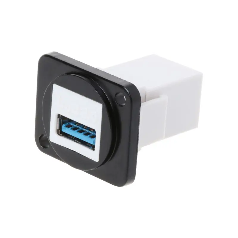 

tablet-Metal USB3.0 Female To Female Connector Mounting Holder Wall Extension Module Socket Bracket Adapter-sata to usb