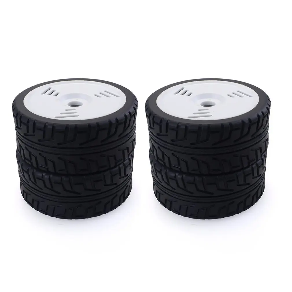 

4PCS 1/8 RC Car Rubber Tyres Plastic Wheels for Team Losi VRX HPI Kyosho Redcat HSP Carson Hobao 1/8 Buggy /On-road car