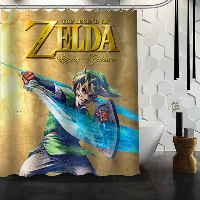 ShunQian Custom The Legend of Zelda Shower Curtains Polyester