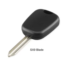 Durable Remote Key Case Shell with Transponder Chip Slot - No Logo for SX9 Blade