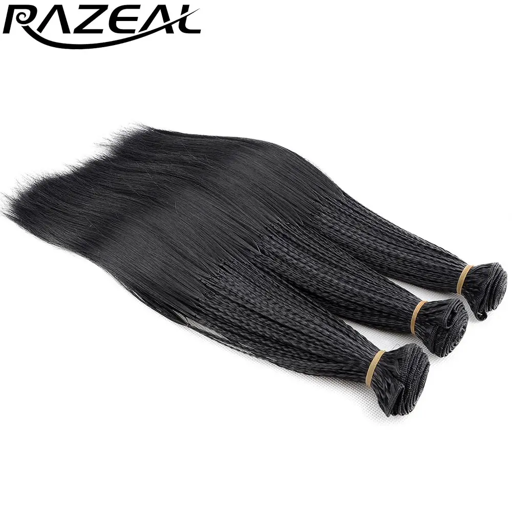 Razeal черный блондинка синтетический плетение волос Ombre косу расширения 14 дюймов 280 корни/пакет вязанная косами Синтетические волосы ткань