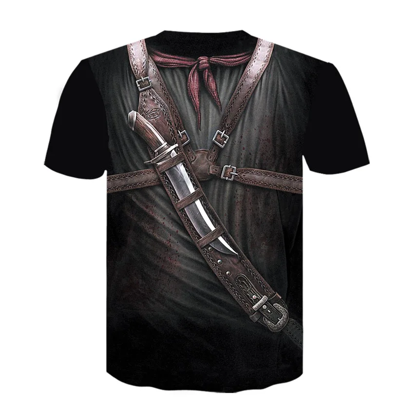 D-323-T恤短袖模板-后