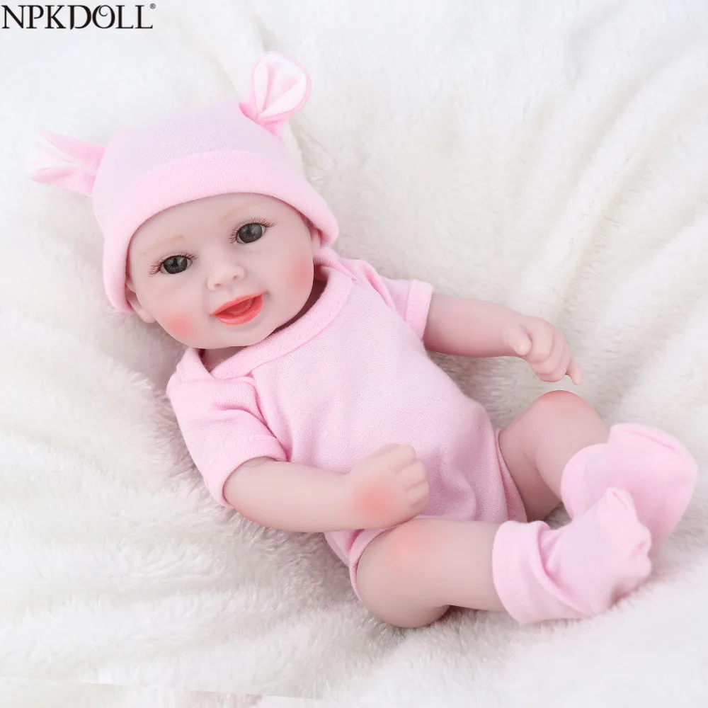 The New 10/" soft silicon vinyl doll Reborn baby doll Mini Girl Doll Hot Sale