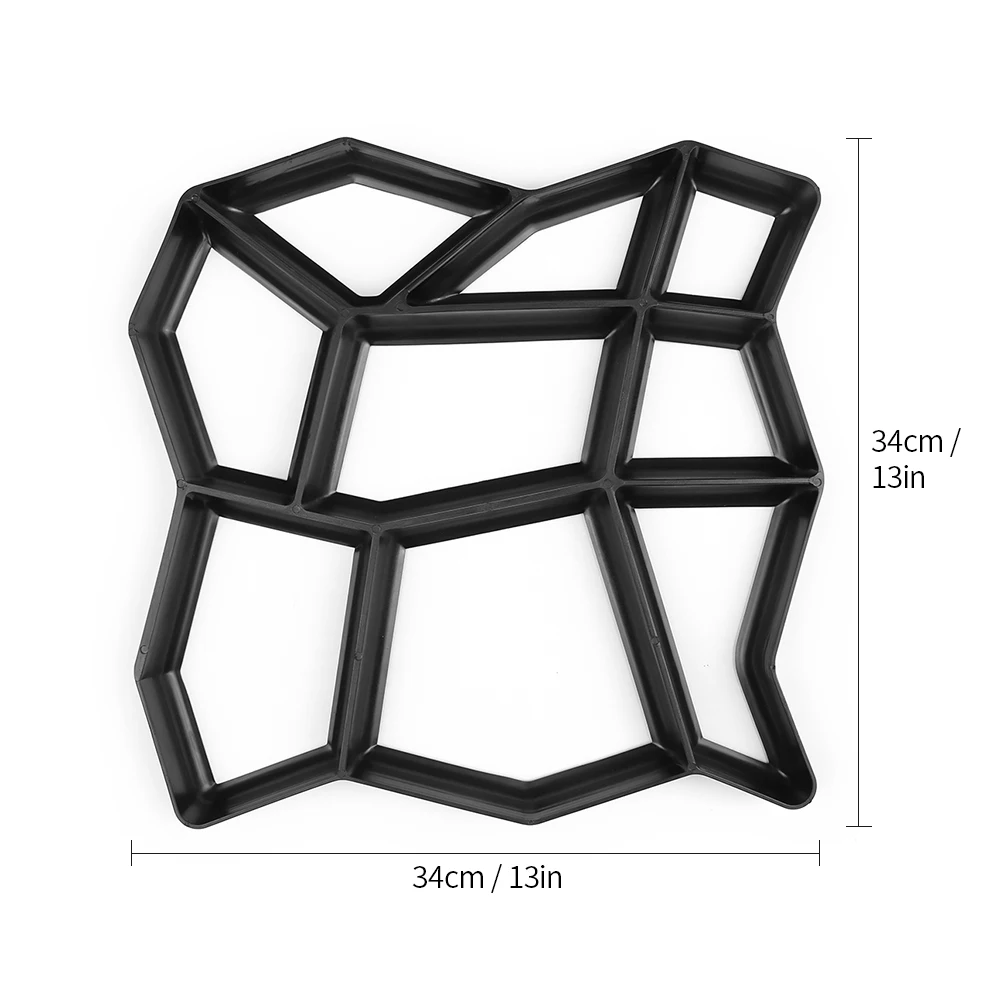 Plastic Making DIY Paving Mould Home Garden Floor Road Concrete Stepping Driveway Stone Path Mold Patio Maker