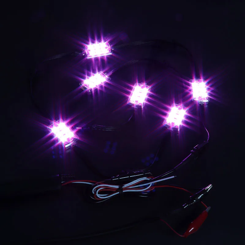 New 36LED Motorcycle Pod Light Ground Effect Kit Remote Control For Harley
