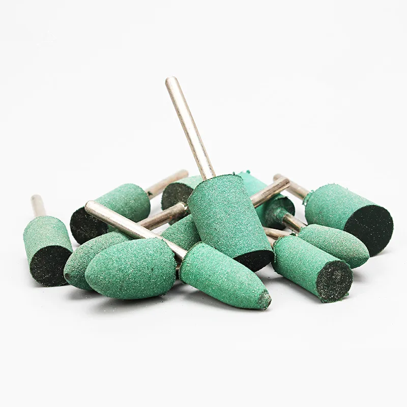

10 pc Rubber Grinding Head 3mm Shank OD 12mm to 8mm mounted point for dremel rotary tool Polishing Tools Wholesale Free Shipping