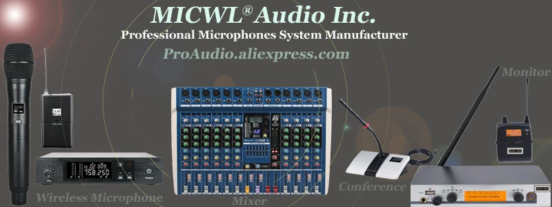 Micwl sp4-skm9000 pro rádio sem fio dj