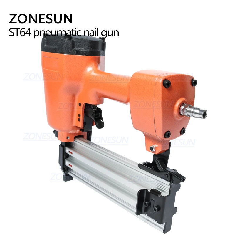ZONESUN ST64 стальной железный гвоздь пневматический Микро Пиннер гвоздильщик воздушный штифт пистолет для мебели деревянный диван деревообрабатывающий воздушный степлер