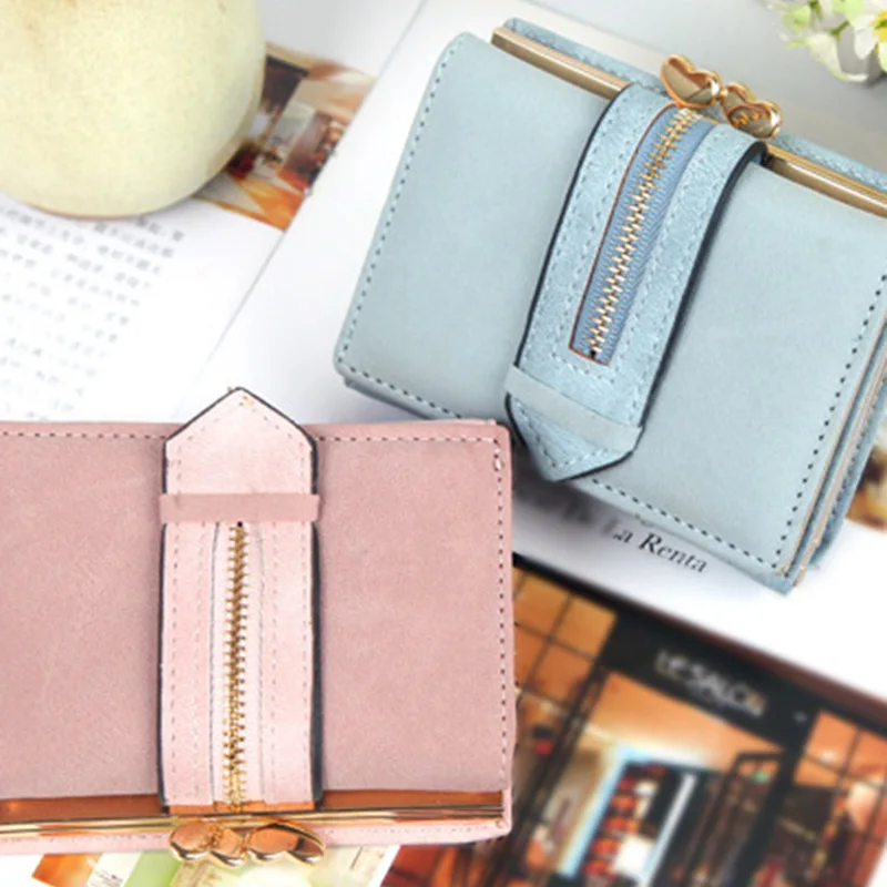 

2019 Fashion Women Wallet Purse Short Design PU Leather Fashion Durable for Money Coins ID Card Women Wallet Carteira Feminina