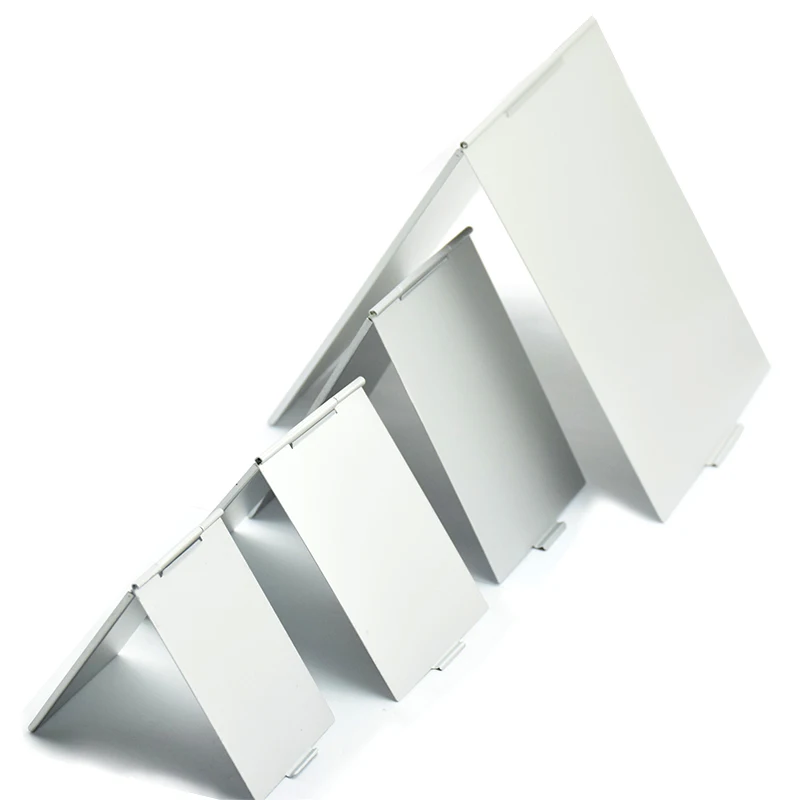 Ультратонкое косметическое зеркало косметическое карманное серебряное прямоугольное складное компактное украшение для дома сумка для переноски
