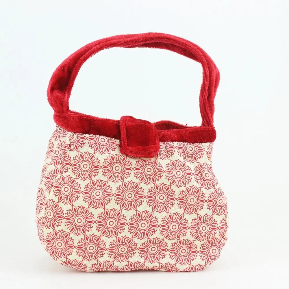 

Red flower bag Doll accessories Wear fit for 43cm/17inch baby Doll(only sell bag)