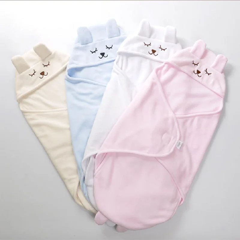Newborn Cartoon Baby Autumn Winter Sleeping Bag Super Soft Infant Sleeping Bag Baby Holding blanket