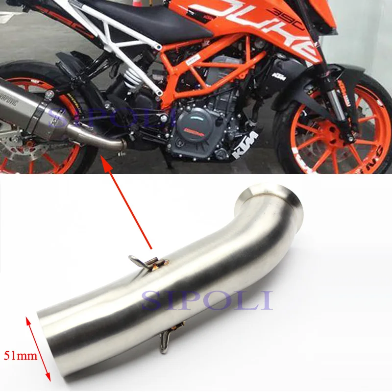 Brand New Motorcycle Exhaust Muffler Silencer Middle Link Pipe For KTM