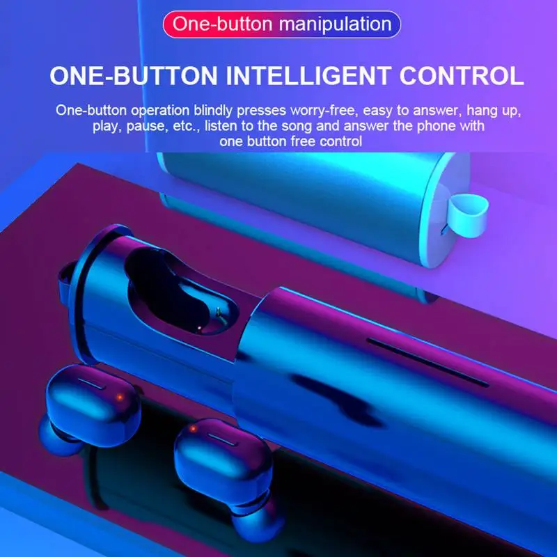 LEORY TWS Bluetooth 5,0 наушники HiFi стерео беспроводные наушники с микрофоном Handfree наушники для Iphone для huawei