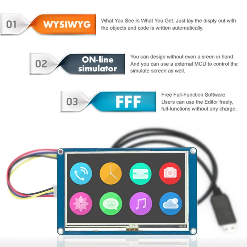 

Nextion 3.5" HMI LCD Display Touch Screen For Arduino Raspberry Pi MMDVM Hotspot