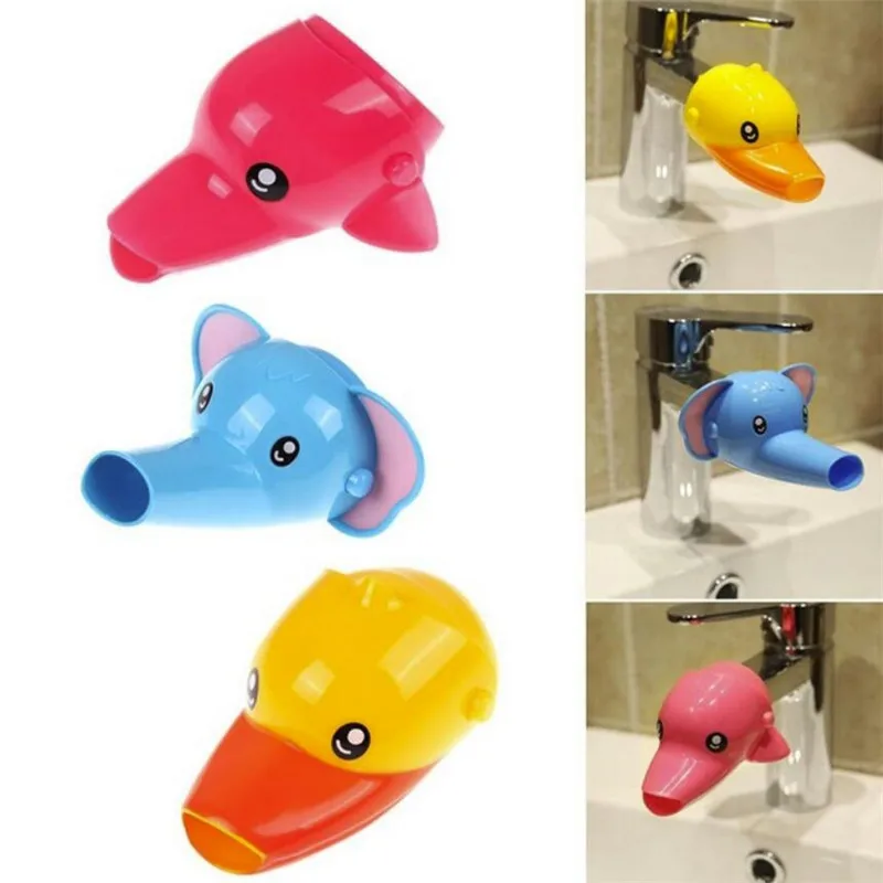 1 fun fun animal faucet extender baby shower children's washbasin gift fashion convenient training hand washing machine