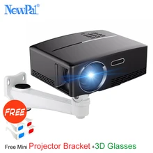 Newpal 1800 Lumens 4K Projector Android 6.0 LED WiFi Video Proyector GP80 UP Portable Smart Projectors with free 3D Glasses