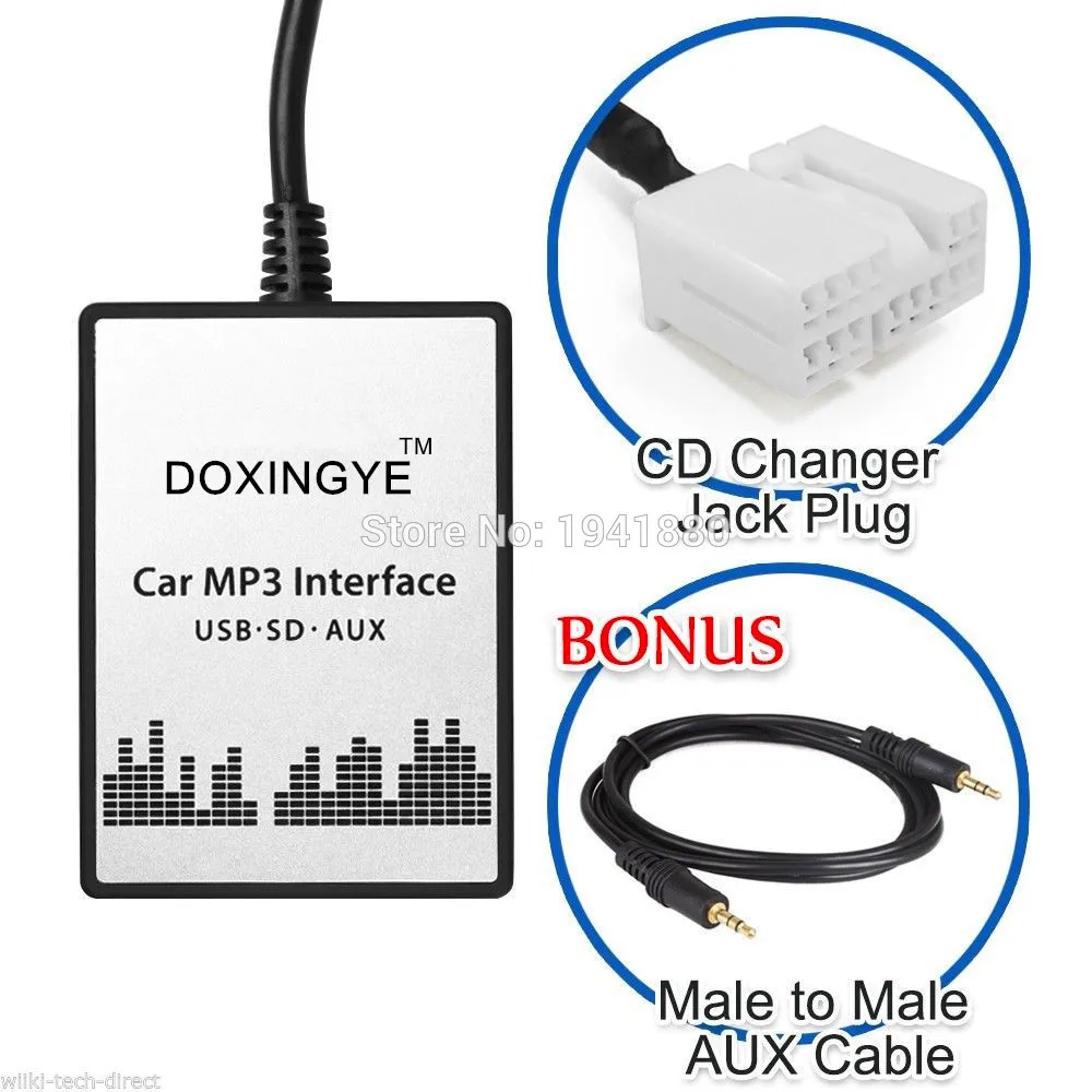 DOXINGYE USB SD AUX Автомобильный MP3 музыкальный радио цифровой cd-чейнджер адаптер для Honda Accord Civic CRV Acura CSX MDX RDX 6+ 8PIN интерфейс