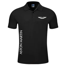 Camisetas polo Casual marca 2019 Moda hombre Aston Martin Polo hombre manga corta Delgado Polos