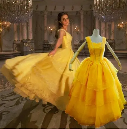 

princess belle adult women Beauty and the Beast Fancy Dress Cosplay Costume female Halloween role-playing fancy Costume Suit