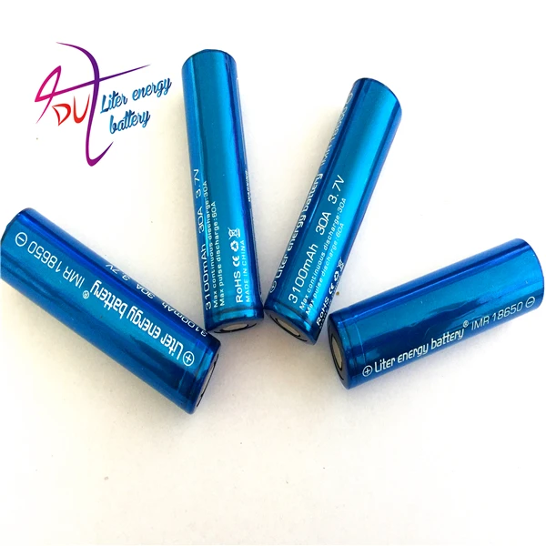 Литровая батарея 2 шт./лот 3 6 V US18650 VTC6 18650 3100mAh 30A для блок питания электронной