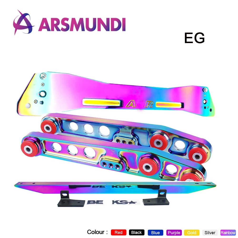 Jdm Neochrome Скоба задней подрамки + Тяговая планка нижний рычаг управления для Honda Civic