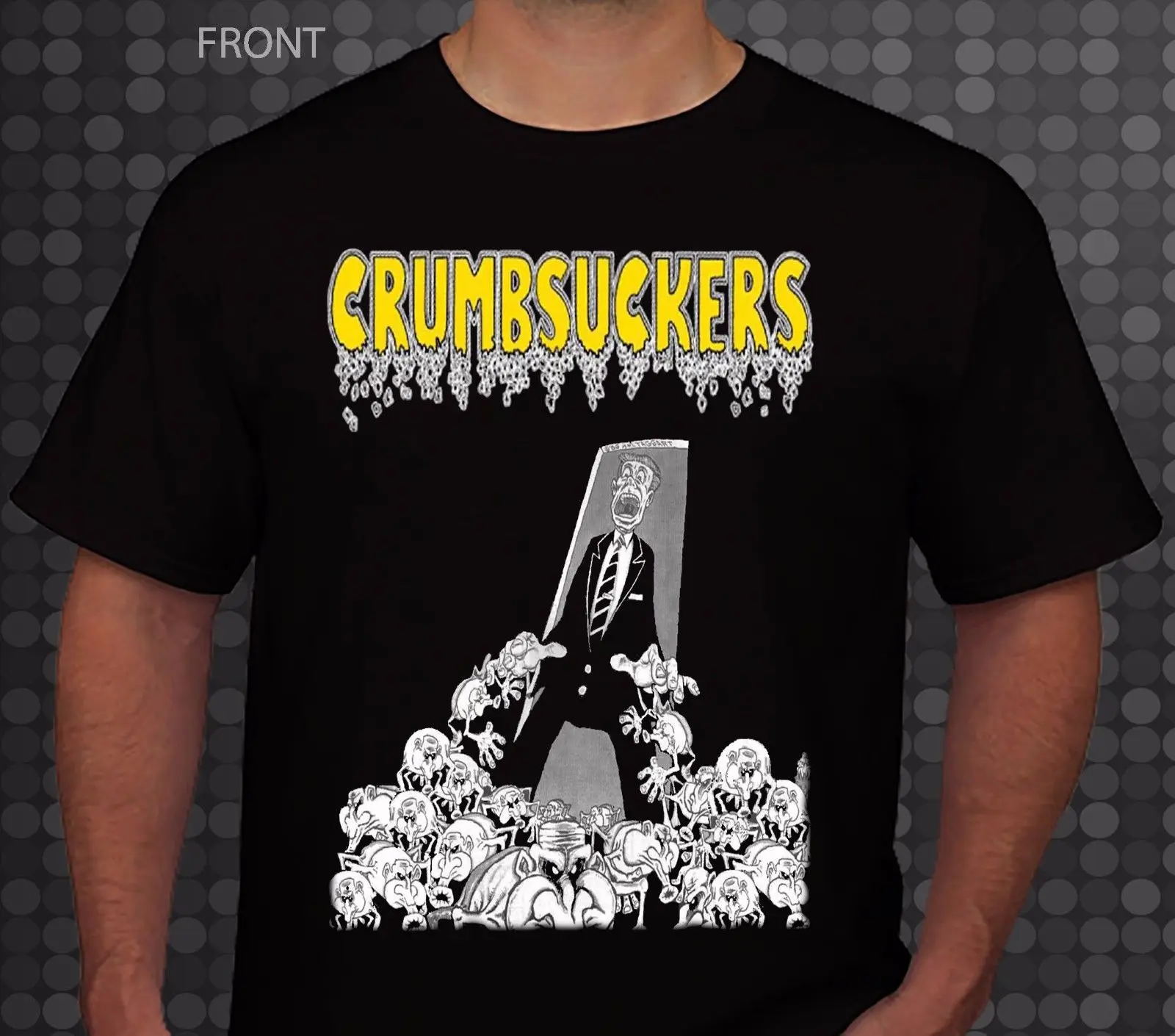 CRUMBSUCKERS -Beast on My Back- crossover thrash band T_shirt-SIZES:S to 3XL Cartoon Print Short Sleeve T Shirt Free Shipping | Мужская