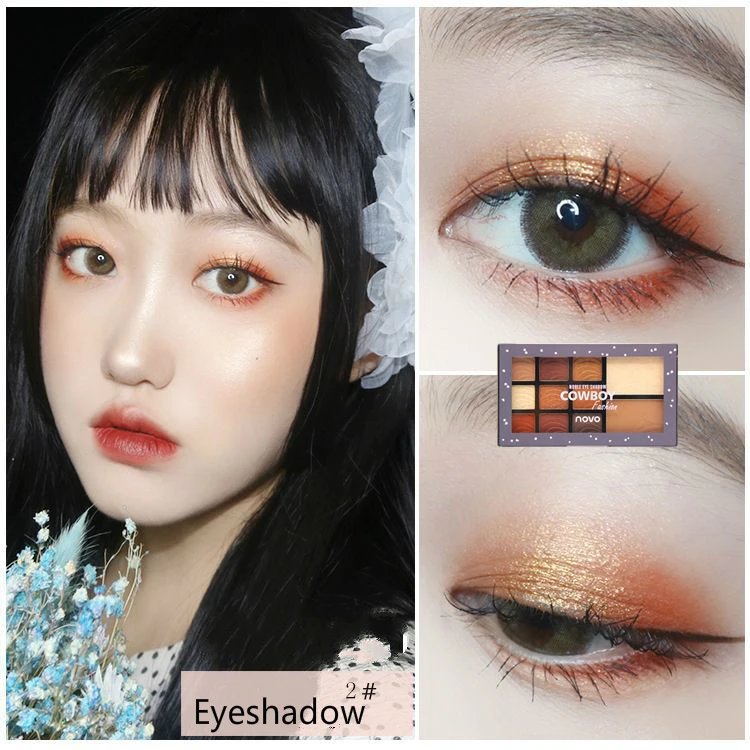 Тени для век Румяна High Light One Make-up Disc Shimmer матовый цвет земли для начинающих красоты