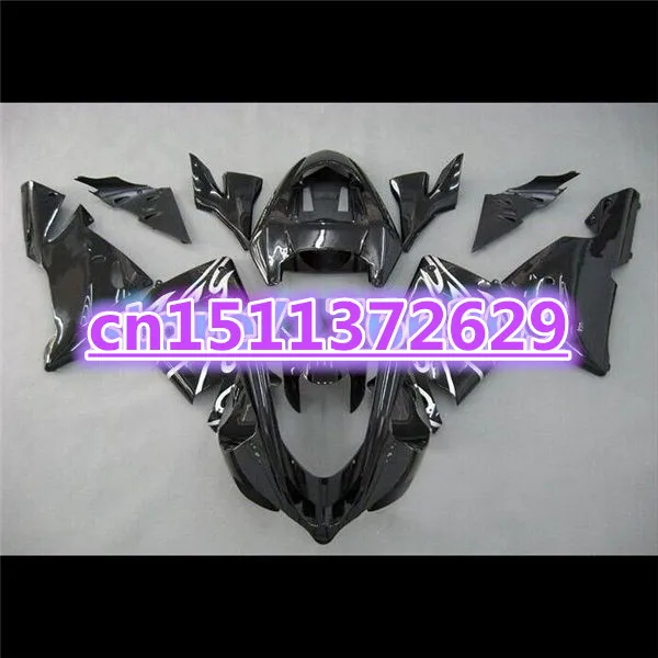 Bo 100%Fits Fairings FOR KAWASAKI NINJA ZX10R 04-05 white black ZX 10R 04 05 ZX-10R 10 R 2004 2005 ABS fairing kits | Автомобили и