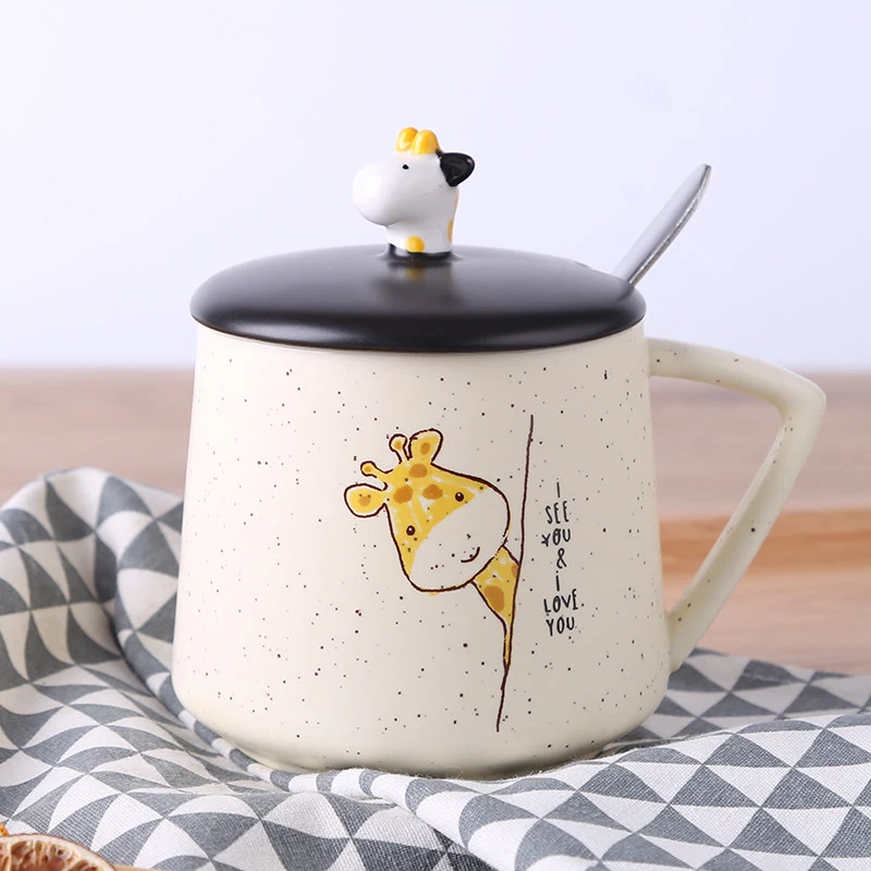

Cartoon Cat Mug Novelty Ceramic Cups Creative Ceramic Milk Cup Personalized Porcelain Tea Cup 400ml Tumbler For Friend Children