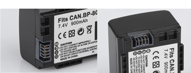 BP-808 BP-809 BP-819 BP-827 7,4 V 900 мА/ч, Батарея для Canon FS300 FS100 XA10 VIXIA HG20 HF21 HF S11 HF S10 HF11 Батарея