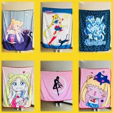 IVYYE Сейлор Мун Аниме Плюшевые Вещи Аксессуары плюшевая кукла мягкая пушистая мультфильм теплые мягкие игрушки одеяло кровать пледы одеяло s Новинка