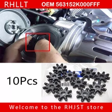 Accouplement Flexible, 10 pièces, pour HYUNDAI ELANTRA AZERA, KIA OPTIMA, colonne de direction, Cadenza Forte Soul Azera, 563152K000FFF