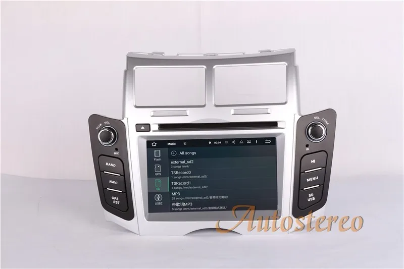 Perfect ZWNAV Android 9 Car Stereo Screen Radio For Toyota Yaris 2005-2011 Car DVD Player GPS Navigation Doble DIN Free Map 36