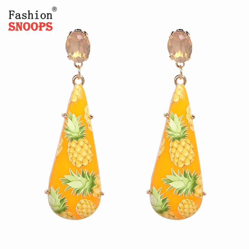 

Vintage Summer Style Statement Acrylic Drop Big Earrings Women Brand Dangle Earrings Accessories Bijoux