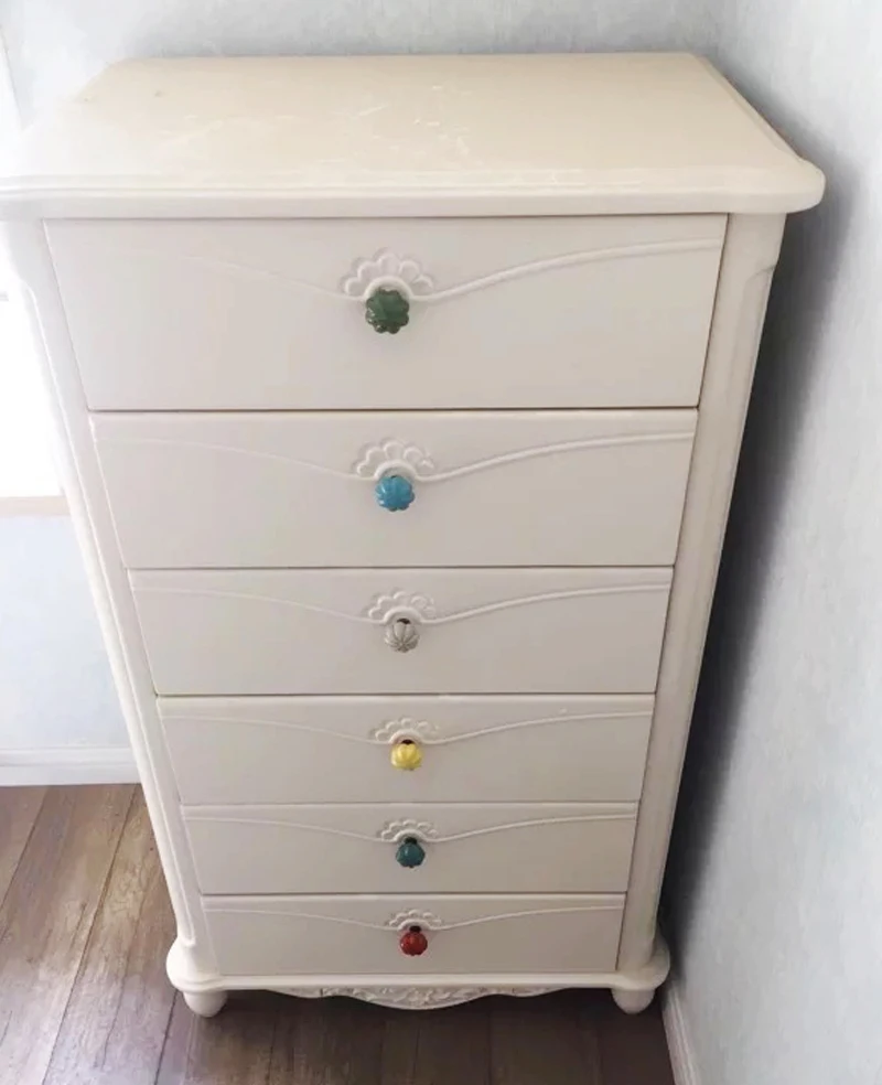 1x Сельский стиль многоцветная керамическая тыквенная дверная ручка кухонный шкаф мебель для детской комнаты ручки