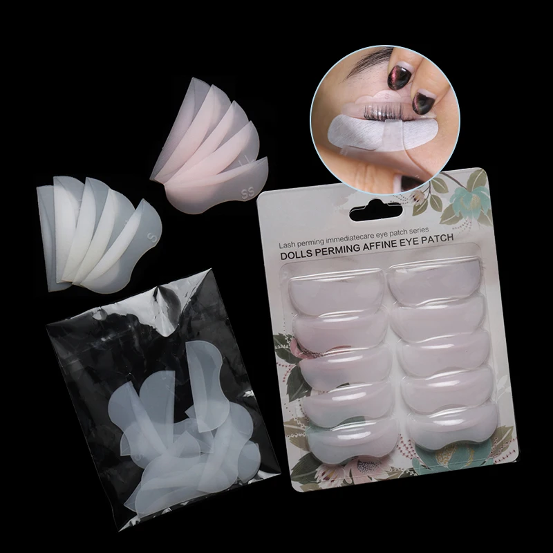 

10pcs Eyelashes Perming Curler Lash Lift Curl Silicone Pads Eyelash Extension Lifting Curler Shield Patch Beauty Makeup Tool Acc