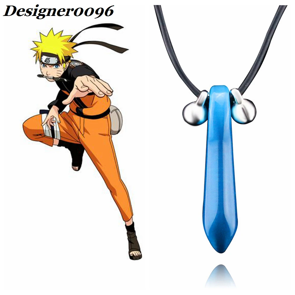

Naruto Anime cosplay Uzumaki Naruto Tsunade bijuu Necklace Anime Peripheral Accessories Blue Green White Pendant Necklace cos