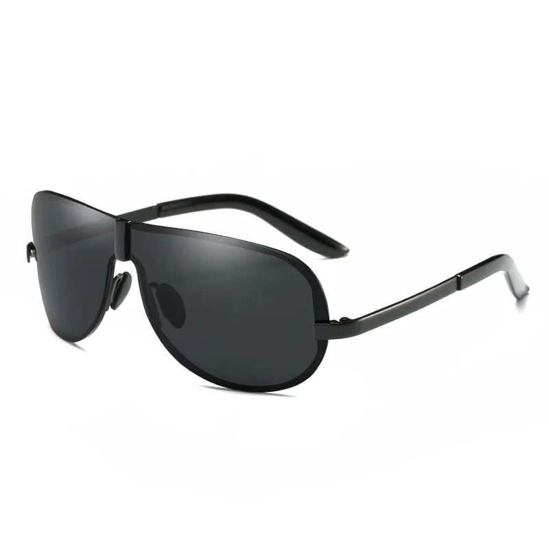Брендовые дизайнерские солнцезащитные очки мужские поляризованные солнцезащитные очки для вождения мужские аксессуары Oculos de sol masculino - Цвет линз: black