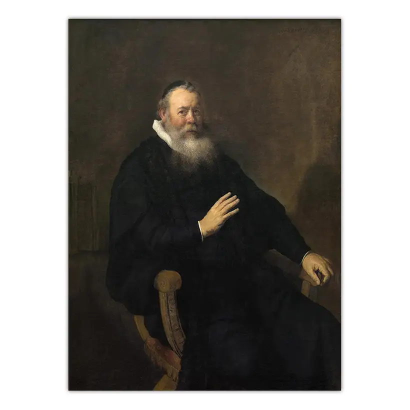 Украшение дома картины напечатанные на холсте Настенная картина на холсте картина постер Paitings Netherlandish Rembrandt Van Rijn Автопортрет - Цвет: K08211