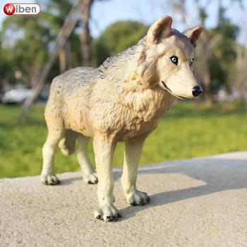 

Wiben Big Common Wolf High Quality Simulation Animal Model Action & Toy Figures Educational for Children Gift