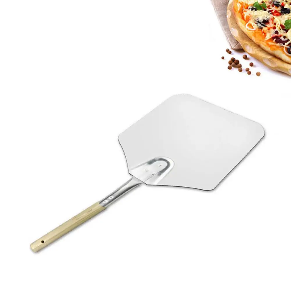 

Adeeing 9*11 Inch Wooden Handle Aluminum Kitchen Pizza Shovel Oven Paddle Tray Baking Accessories