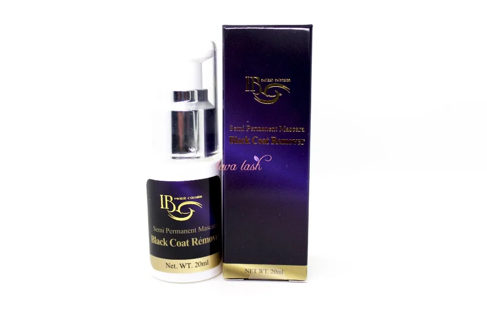 

Free Shipping original Korea Professional 2 bottles/lot IB Black Coat Remover ibeauty Individual Eyelash Extensions Remover 20ml