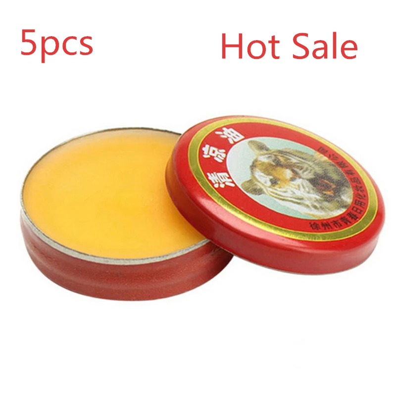 

5Pcs Relief Headache Essential Oil Massage to relieve headaches Red Tiger Head Menthol Balm plaster Refreshing TSLM1