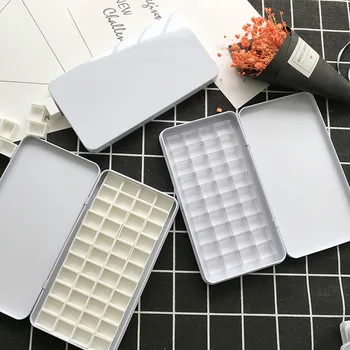

36 Colors, 40 Colors, Van Gogh Watercolor Color Box, Small Iron Box 0.5ml/1ml/ Half Block / Block Grid palette