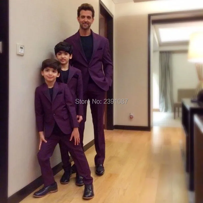 New Arrival Father And Son Suit For Man Clothes Groom Tuxedos And Groomsman Suit Custom Made Man Suit(jacket pants).jpg